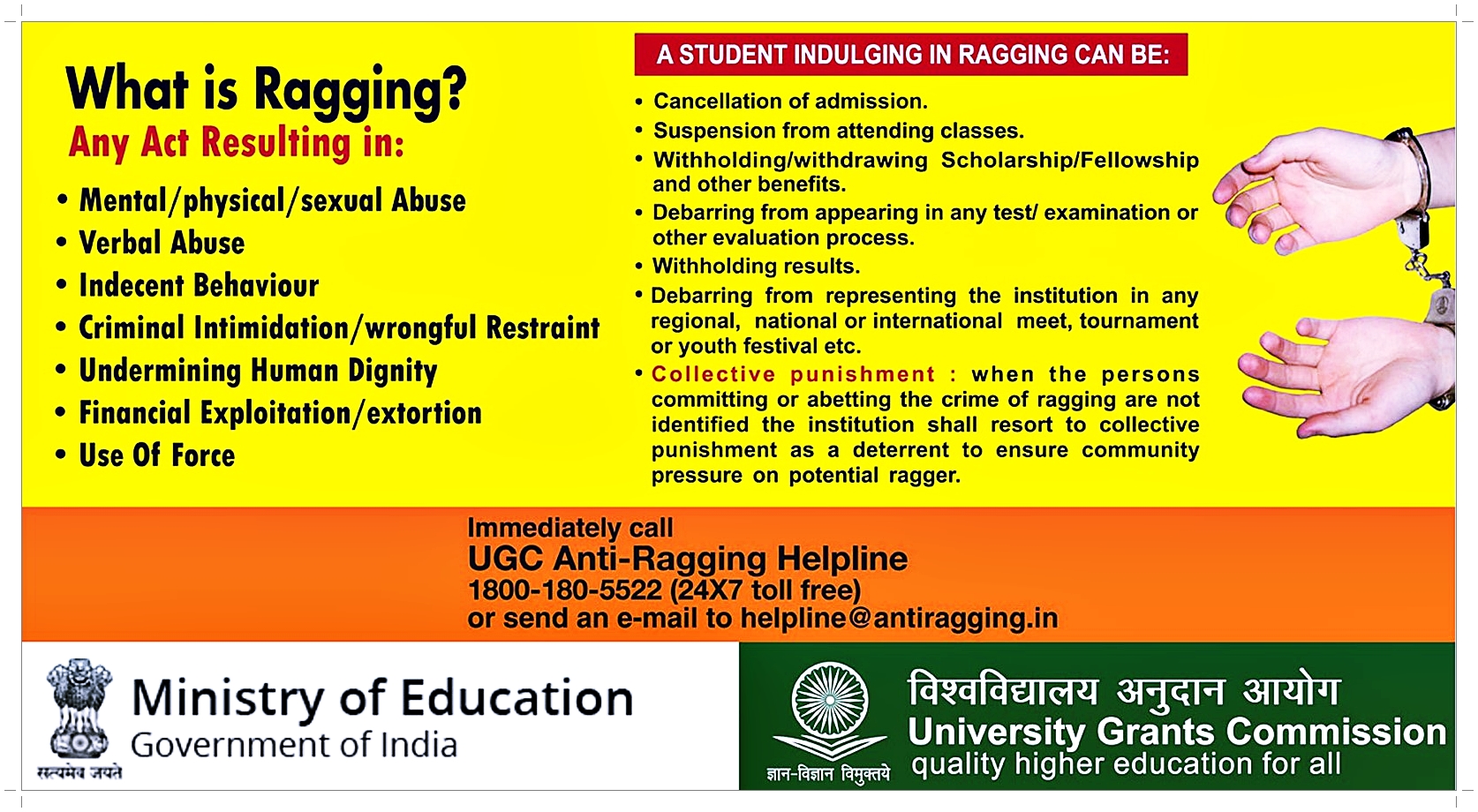 Anti-Ragging Poster